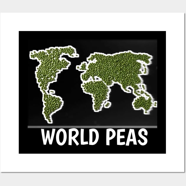 funny world peas world of peace Wall Art by itacc